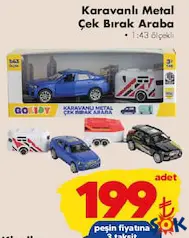 GOKİDY OYUNCAK KARAVANLI METAL ÇEK BIRAK ARABA fiyat ve kampanya bilgisi